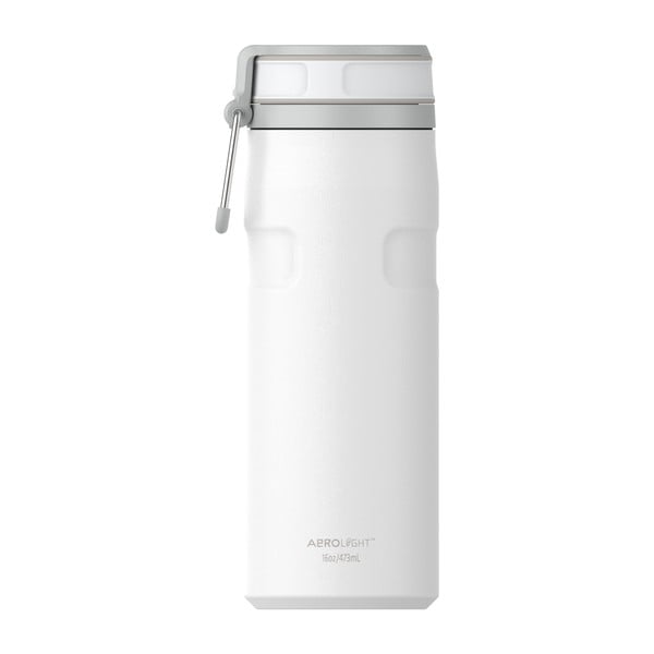 Balts nerūsējošā tērauda termoss 470 ml IceFlow™ Bottle Twist Flip Frost – Stanley-image-3