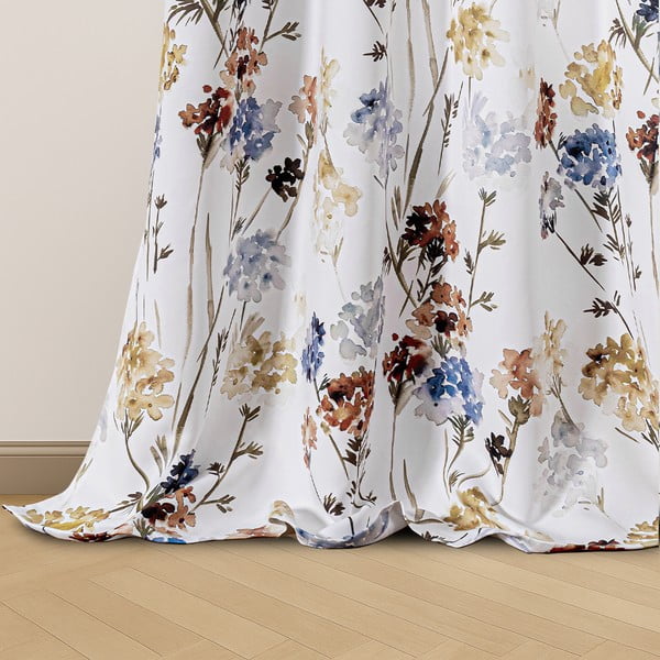 Balts daļēji gaismu necaurlaidīgs aizkars 135x250 cm Solkone – Restilo-image-2