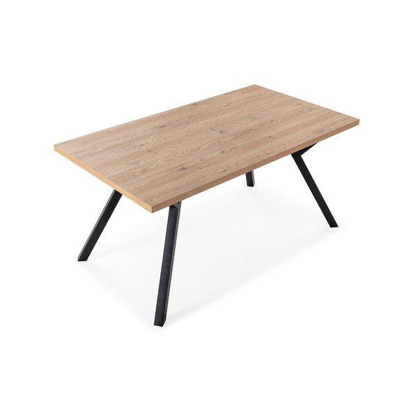 Dabīga toņa ēdamgalds ar ozola masīvkoka galda virsmu 90x160 cm Marion – Marckeric-image-3