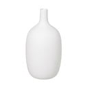 Balta keramikas vāze Blomus, augstums 21 cm