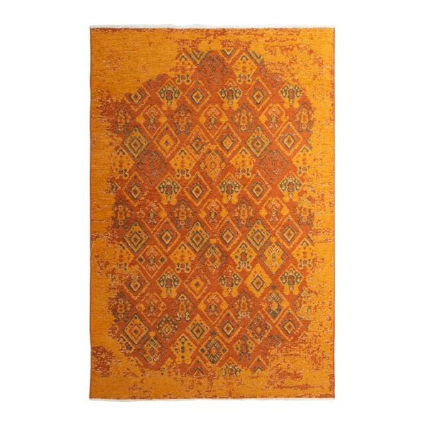 Abpusējs oranžpelēks paklājs Vitaus Nunna, 125 x 180 cm
