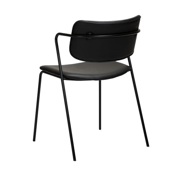 Melns mākslīgās ādas krēsls DAN-FORM Denmark Zed-image-2