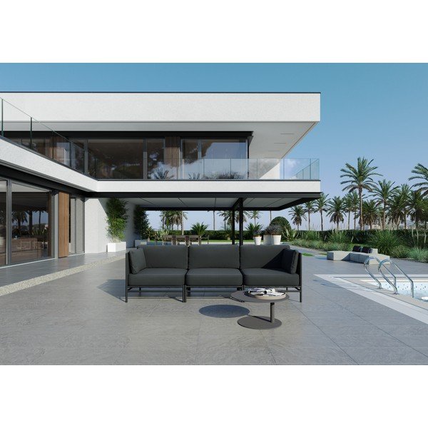 Tumši pelēks dārza modulārais dīvāns 234 cm Dandy – Sit Sit-image-1