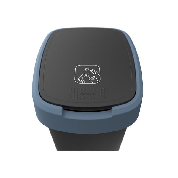 Pārstrādātas plastmasas atkritumu tvertne 50 L Twist – Rotho-image-3