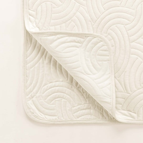 Bēšs samta gultas pārklājs 220x240 cm Solange – douceur d'intérieur-image-3