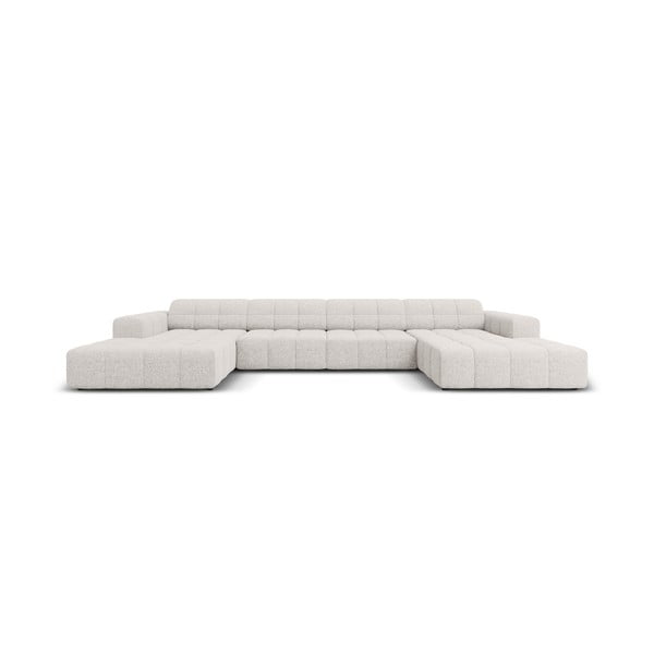 Gaiši pelēks stūra dīvāns (U veida) Chicago – Cosmopolitan Design
