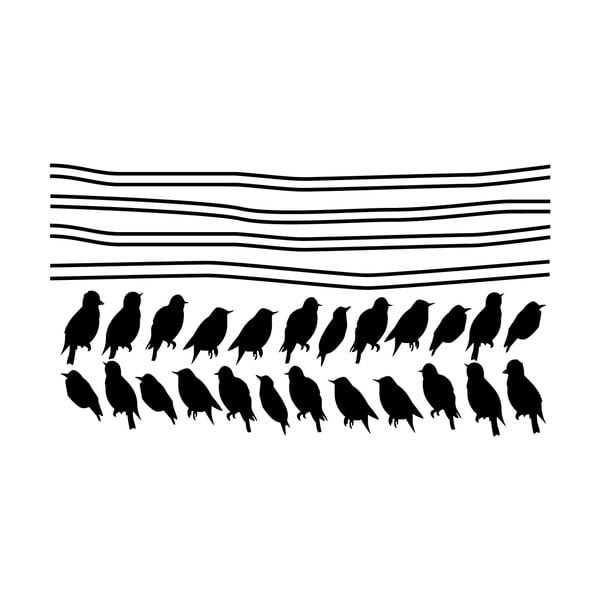 Uzlīmju komplekts Ambiance Starlings On Cable-image-2