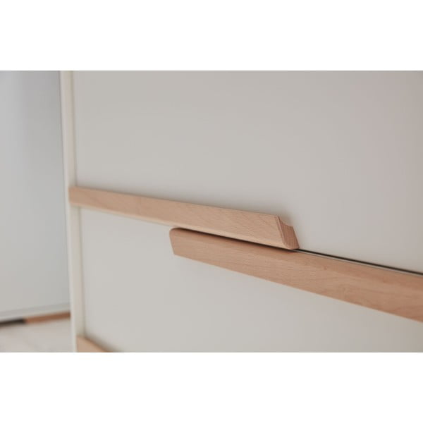 Balta bērnu kumode ar 3 atvilktnēm Pinio Snap-image-3