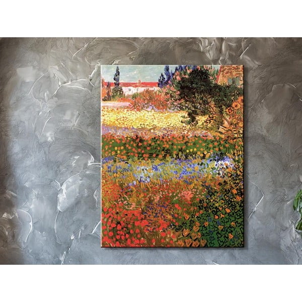 Gleznas reprodukcija 30x40 cm Flower garden – Fedkolor-image-1