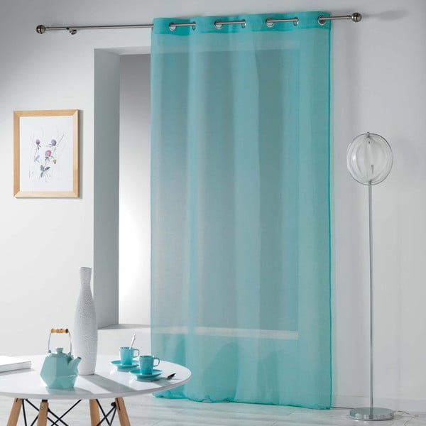 Tirkīzzils dienas aizkars 140x240 cm Telma – douceur d'intérieur-image-2
