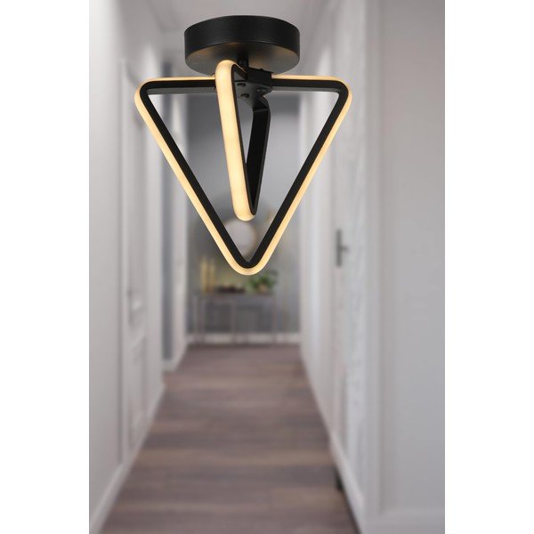 Melna metāla LED griestu lampa Baris – Squid Lighting-image-1