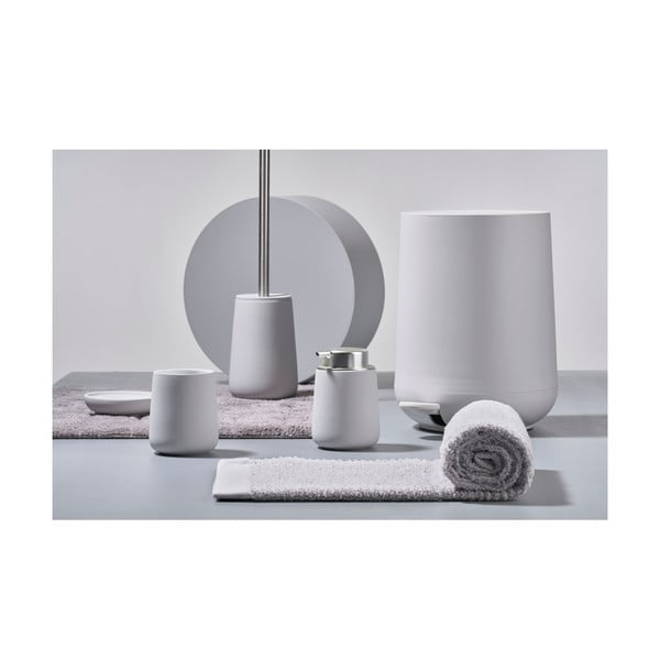 Gaiši pelēks porcelāna trauks zobu birstei Nova – Zone-image-1