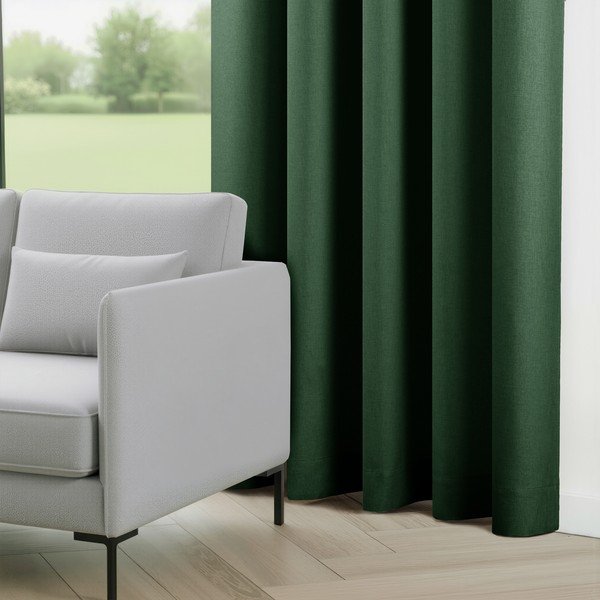 Tumši zaļš daļēji gaismu necaurlaidīgs aizkars Calisto – Filumi-image-1