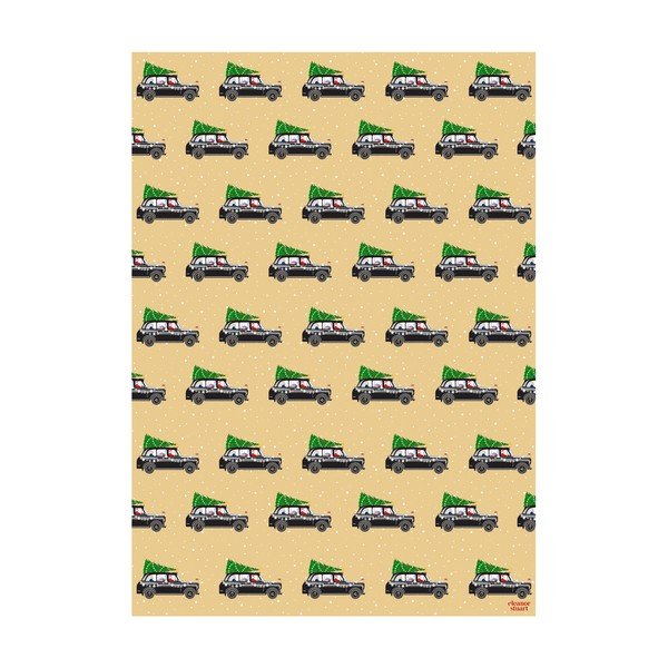 5 dzeltenas dāvanu papīra loksnes eleanor stuart London Christmas, 50 x 70 cm-image-1