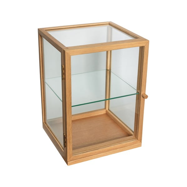 Dabīga toņa vitrīna ar ozolkoka imitāciju 30x42x30 cm Poetic – Hübsch-image-2