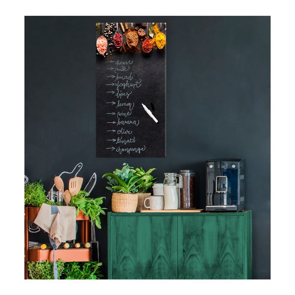 Magnētiskā tāfele Styler Dark Spoons, 30 x 60 cm-image-1