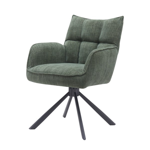 Zaļi polsterēti ēdamistabas krēsli (2 gab.) Marilla – Unique Furniture