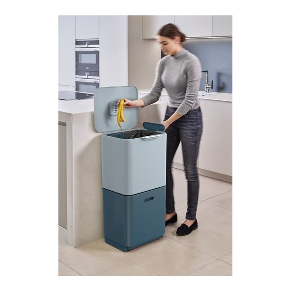 Atkritumu šķirošanas atkritumu tvertne 60 l Totem Max Sky – Joseph Joseph-image-2