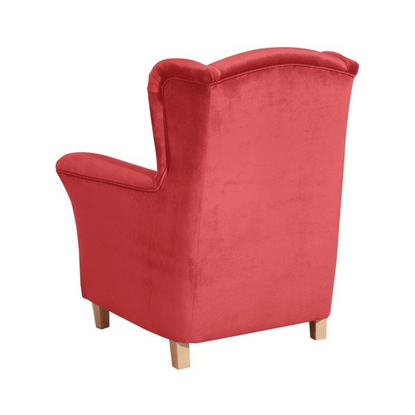 Sarkans atzveltnes krēsls Max Winzer Agnetha Suede-image-2