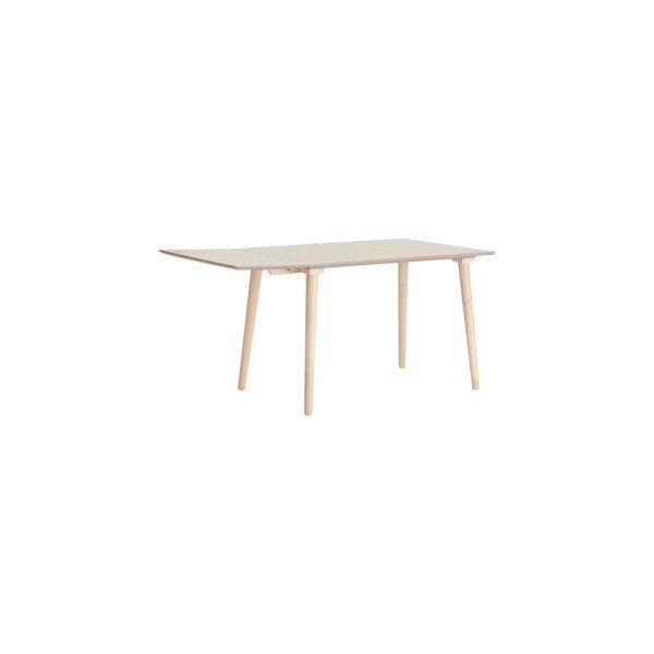 Izvelkams ēdamgalds ar papildu galda virsmu ar gobas imitāciju 80x120 cm Jolina – Ellos Home