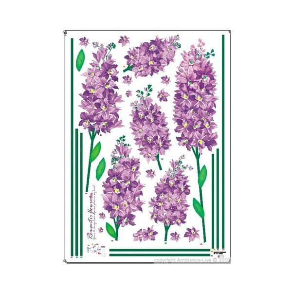 Ambiance Romantic Iris Flowers uzlīmju komplekts-image-1