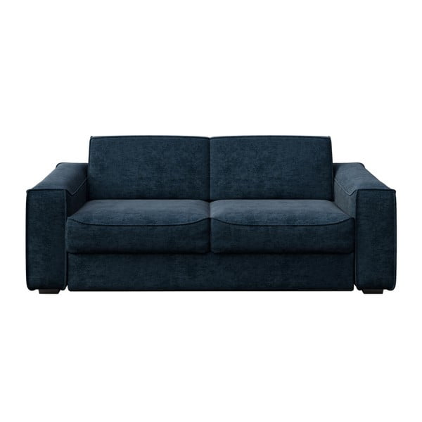 Tumši zils izvelkamais dīvāns MESONICA Munro, 224 cm