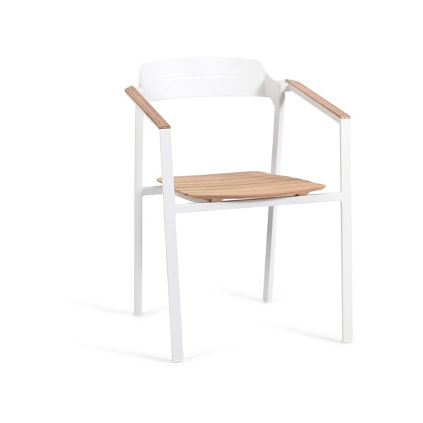 Balts metāla dārza krēsls Icon – Diphano