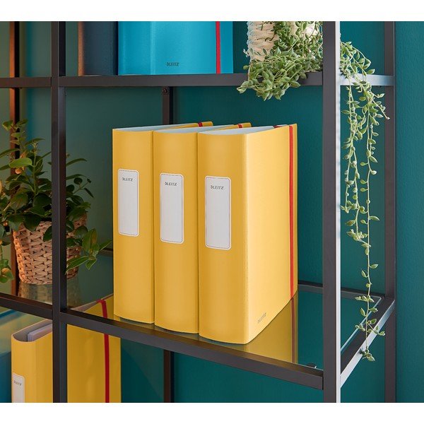 Dzeltena dokumentu mape ar gumiju Leitz Cosy, A4-image-4