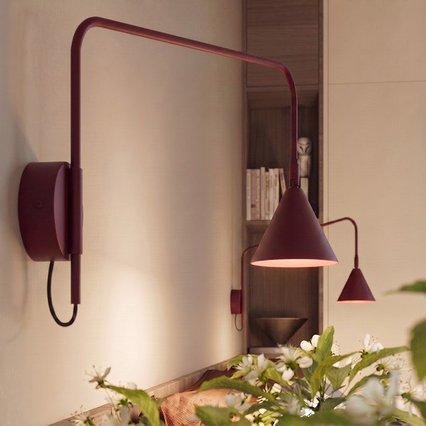 Bordo tērauda sienas lampa ar saliekamu konstrukciju ar vadu Zylo – Sollux-image-4