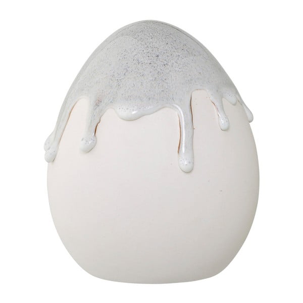 Pelēkas māla keramikas rotājums olas formā Bloomingville Mia