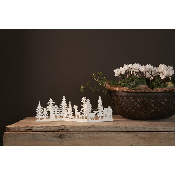 Balts gaismas dekors ar Ziemassvētku motīvu Fauna – Star Trading-image-2