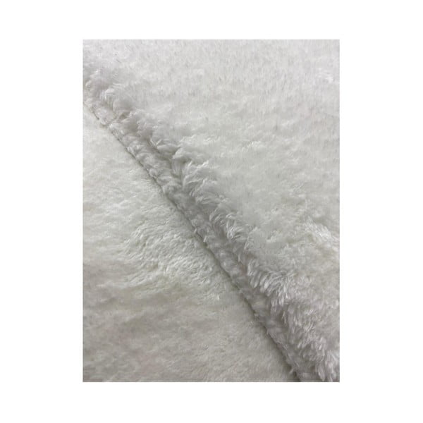 Balts mazgājams paklājs 120x150 cm Pelush White – Mila Home-image-3