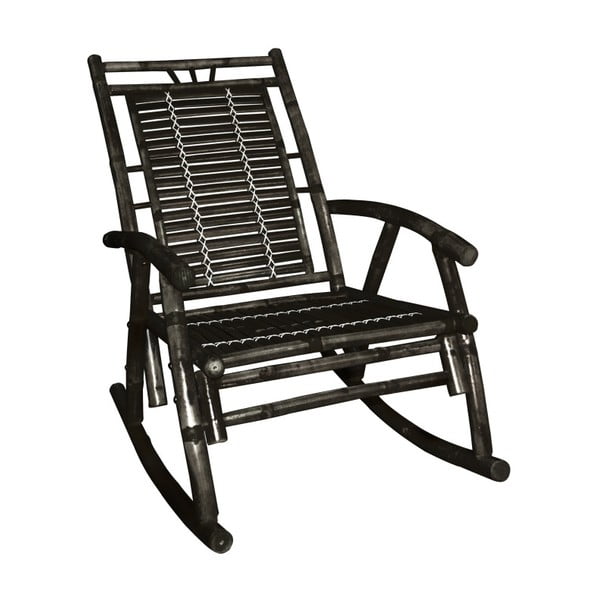 Melns bambusa šūpuļkrēsls Leitmotiv