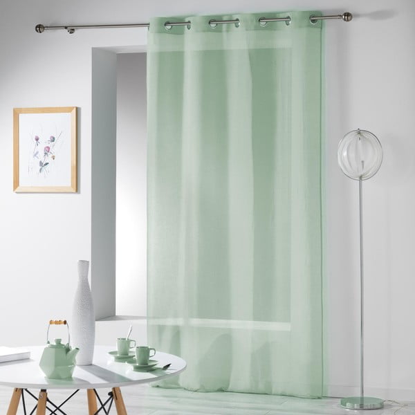 Gaiši zaļš dienas aizkars 140x280 cm Telma – douceur d'intérieur-image-2