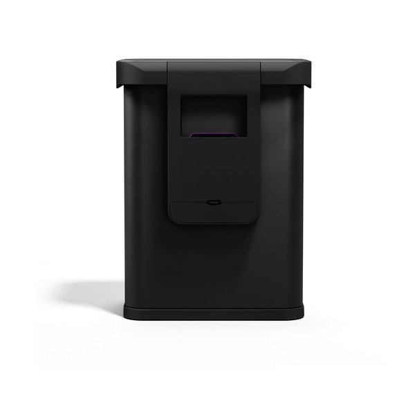 Melna bezkontakta tērauda atkritumu tvertne 58 l Sensor – simplehuman-image-3