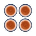 Zili/oranži deserta akmensmasas šķīvji (4 gab.) ø 20,5 cm Tatum – Bloomingville