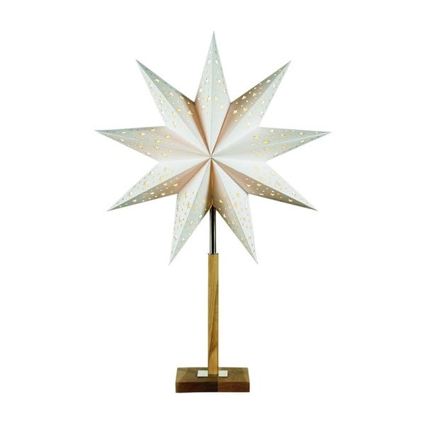 Balts gaismas dekors ar Ziemassvētku motīvu ø 45 cm Solvalla – Markslöjd