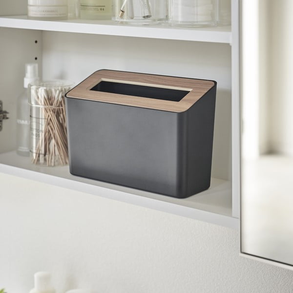 Melna galda atkritumu urna Yamazaki Rin, 2,3 l-image-1