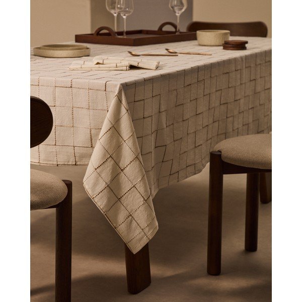 Kokvilnas galdauts 170x250 cm Ersen – Kave Home-image-1