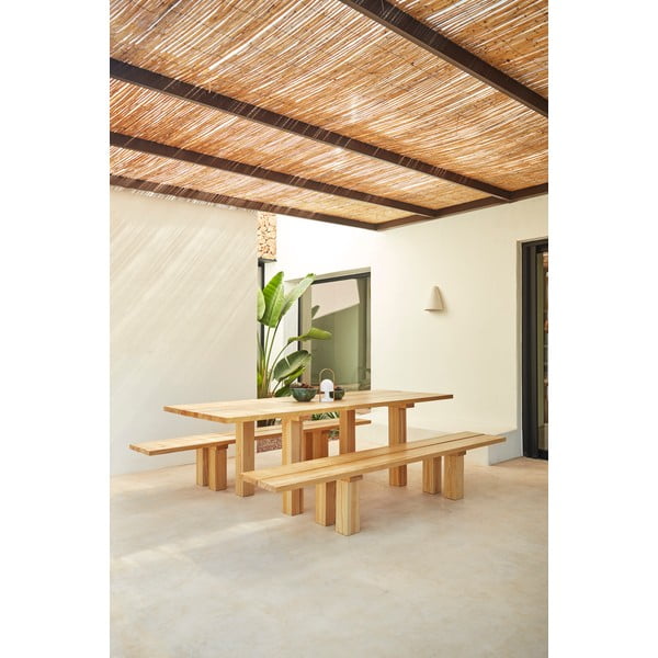 Ēdamgalds ar priedes masīvkoka galda virsmu 100x260 cm Banda – Teulat-image-1