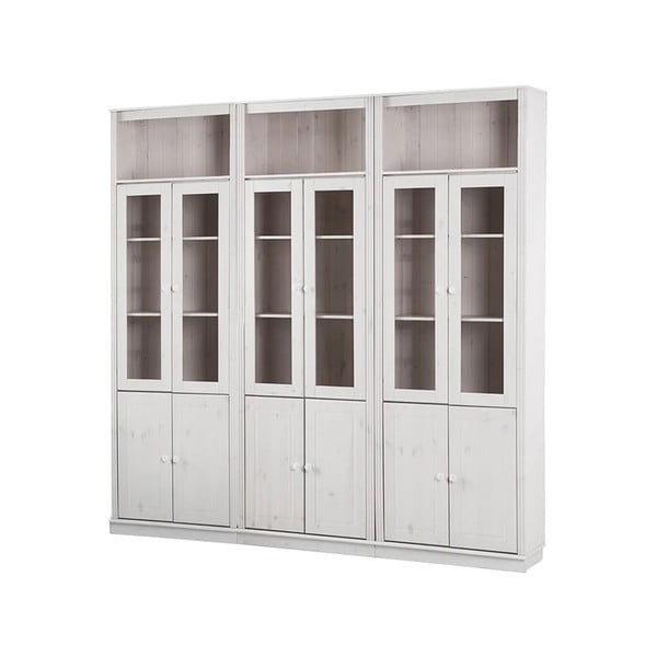 Balta priedes masīvkoka vitrīna 518x223 cm Anita – Støraa-image-2