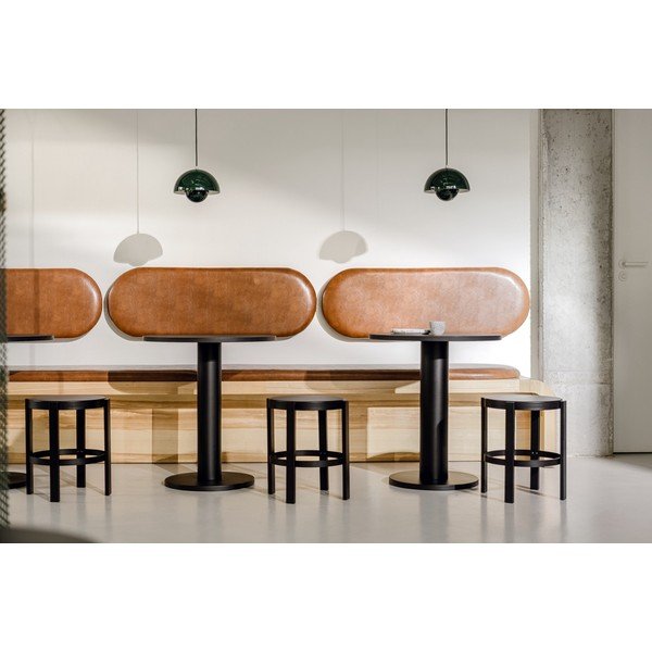 Apaļš ēdamgalds ar ozolkoka imitācijas galda virsmu ø 80 cm Sool – noo.ma-image-1