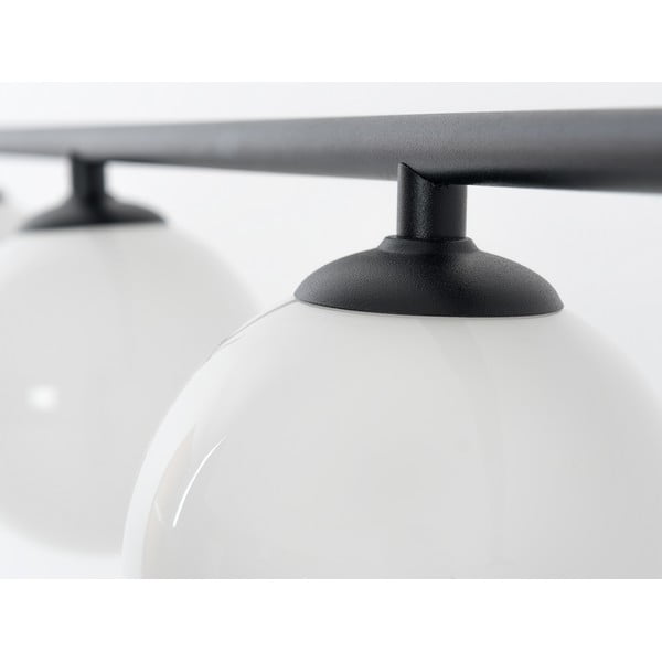 Melna piekaramā lampa ar stikla abažūru 142x142 cm Catkin – CustomForm-image-3