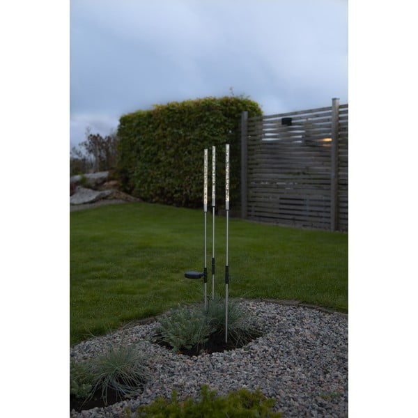 3 āra LED lampu komplekts ar saules baterijām Star Trading Bubbly, augstums 83 cm-image-3