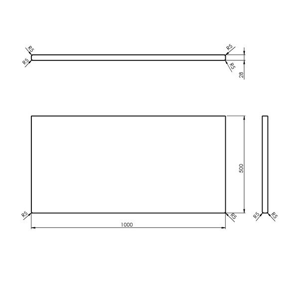 Dabīga toņa ozola masīvkoka vannasistabas letes virsma 100x50 cm Woody – Sapho-image-4