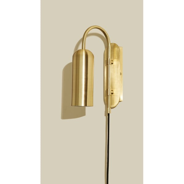 Zelta krāsas sienas lampa Zenith – Hübsch-image-4