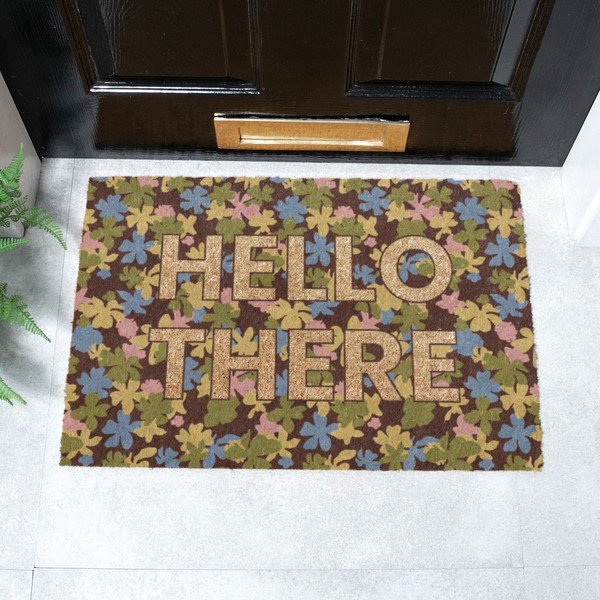 Kokosšķiedras kājslauķis 40x60 cm Hello There – Artsy Doormats-image-4