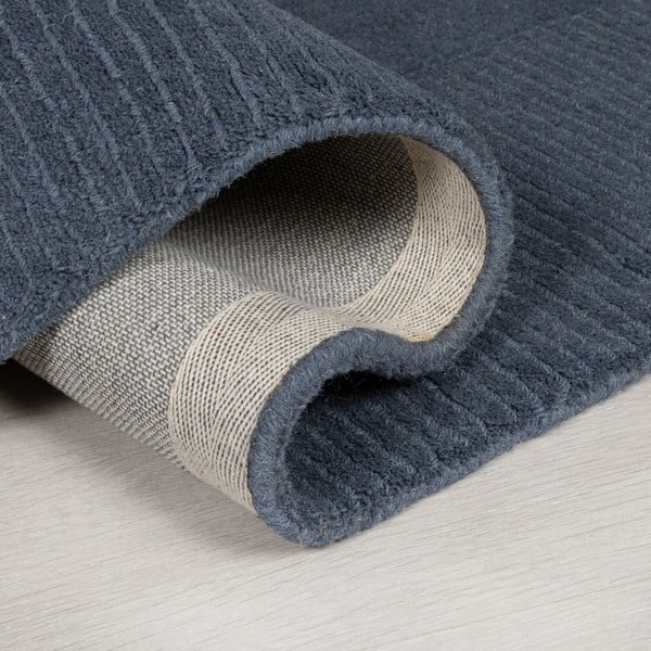 Tumši zils vilnas paklājs Flair Rugs Siena, 160 x 230 cm-image-4