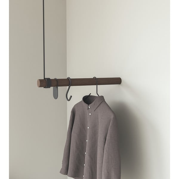 Brūns ozola masīvkoka sienas pakaramais 50 cm Swing – LIND DNA-image-2