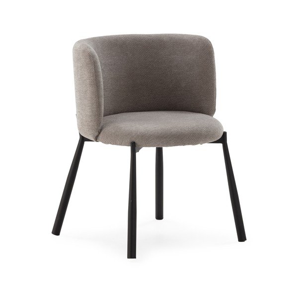 Pelēki polsterēti ēdamistabas krēsli (2 gab.) Ginny – MOME